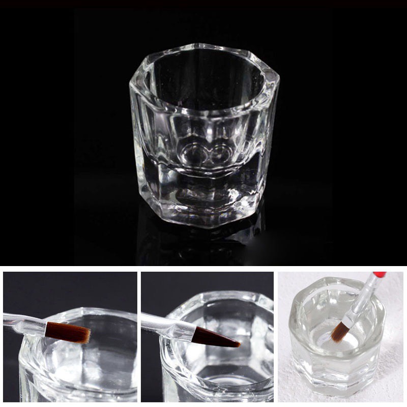 Ly - Cốc thuỷ tinh đựng lưu huỳnh làm Nail chuyên dụng