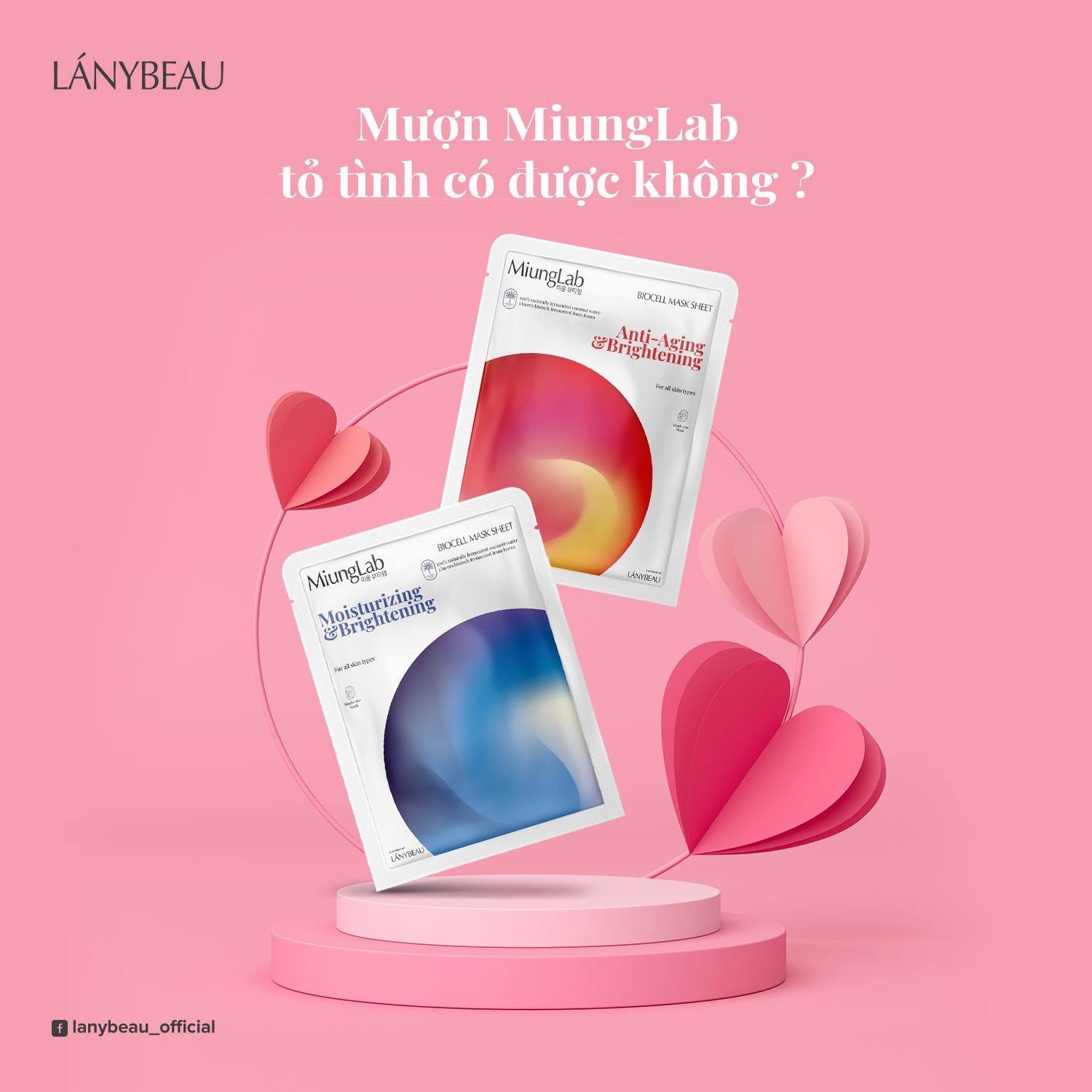 Mặt Nạ MIUNG LAB Tinh Chất Bơ&Lựu Phiên Bản Mới (Combo 7 miếng)