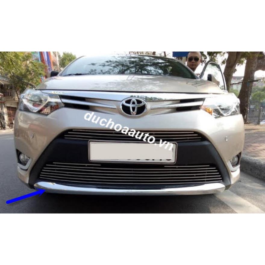 Ốp cản trước xi mạ theo xe Vios 2014 2015 2016 2017