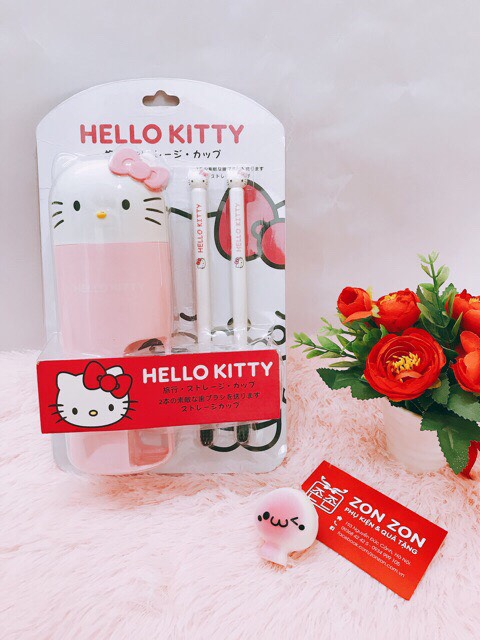 Bộ bàn chải đánh răng Hello Kitty - SP00389