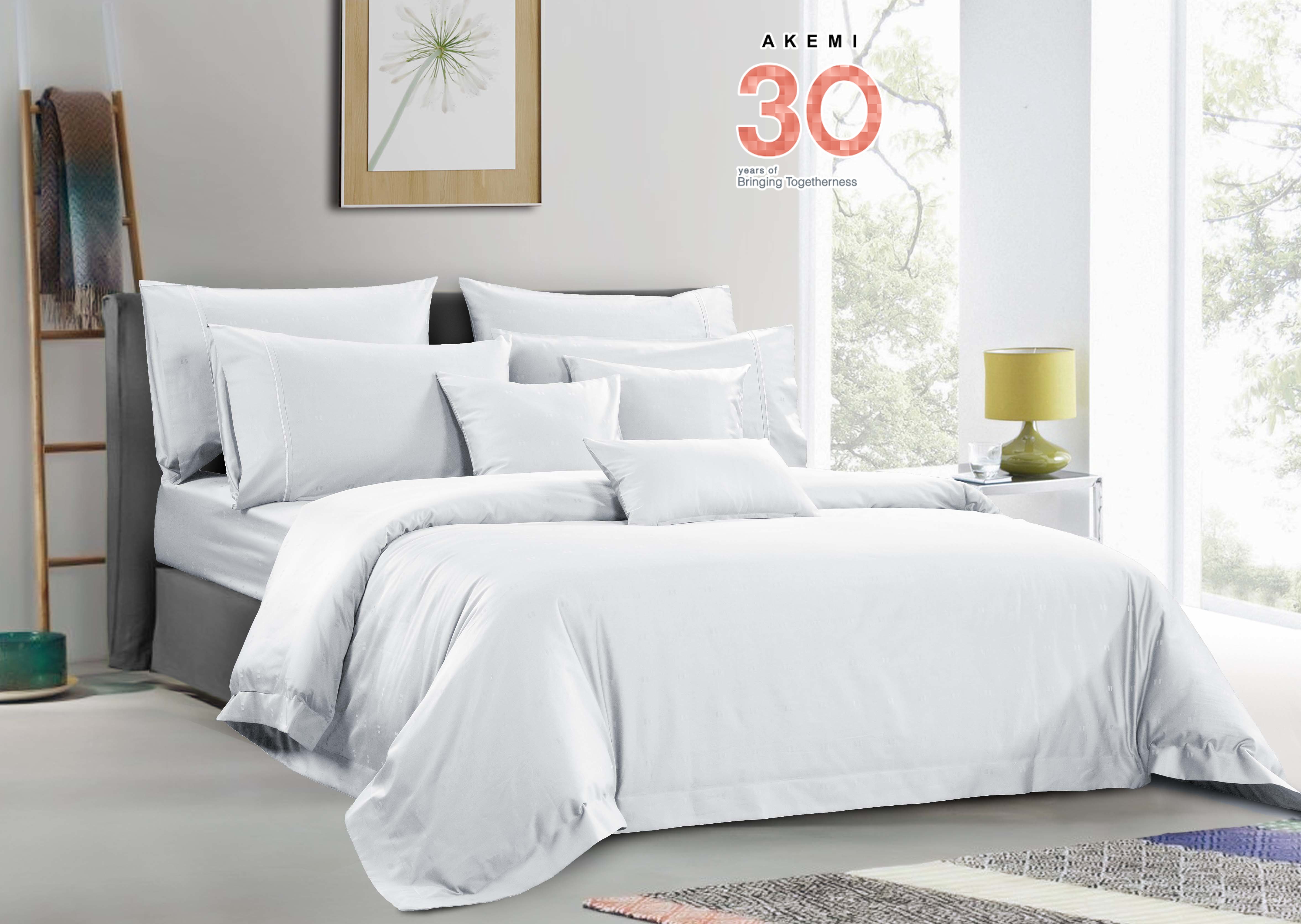 Bộ Ga và Vỏ Chăn Akemi Cotton Select Affinity gồm 6 món, (King/Queen)