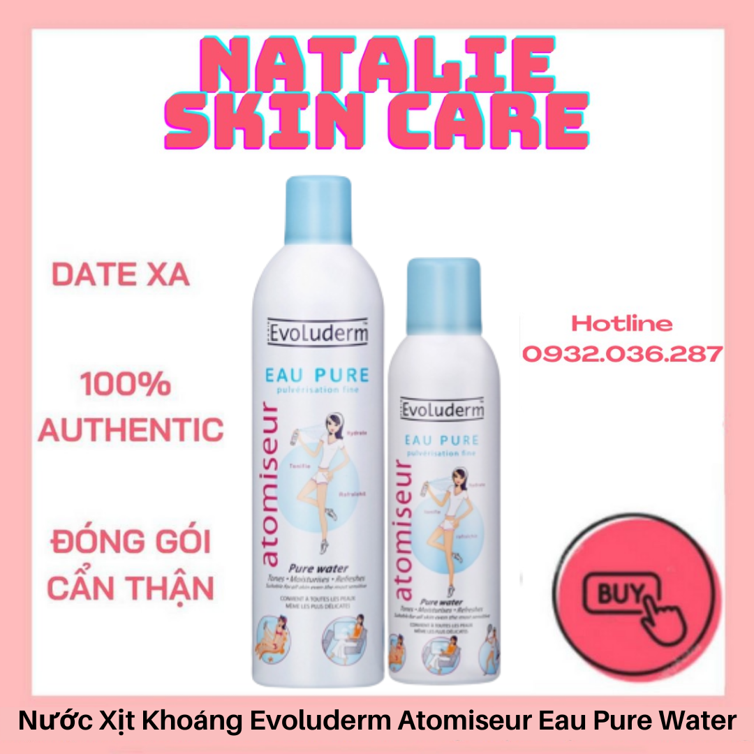 [NHIỀU SIZE] Xịt Khoáng Evoluderm Atomiseur Eau Pure Water
