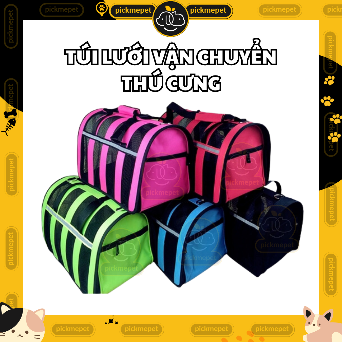 Mesh Bag for Transporting Dogs and Cats - Cool Mesh Transport Bag