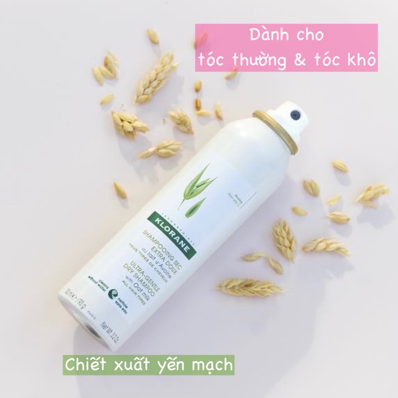 (Mẫu mới) Dầu gội khô Klorane 150ml
