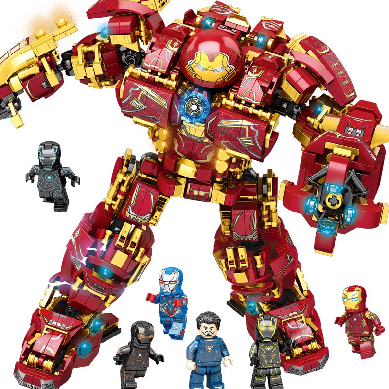 Đồ chơi lego Hulkbuster Iron man nhiều kích thước lắp ráp mô hình người sắt