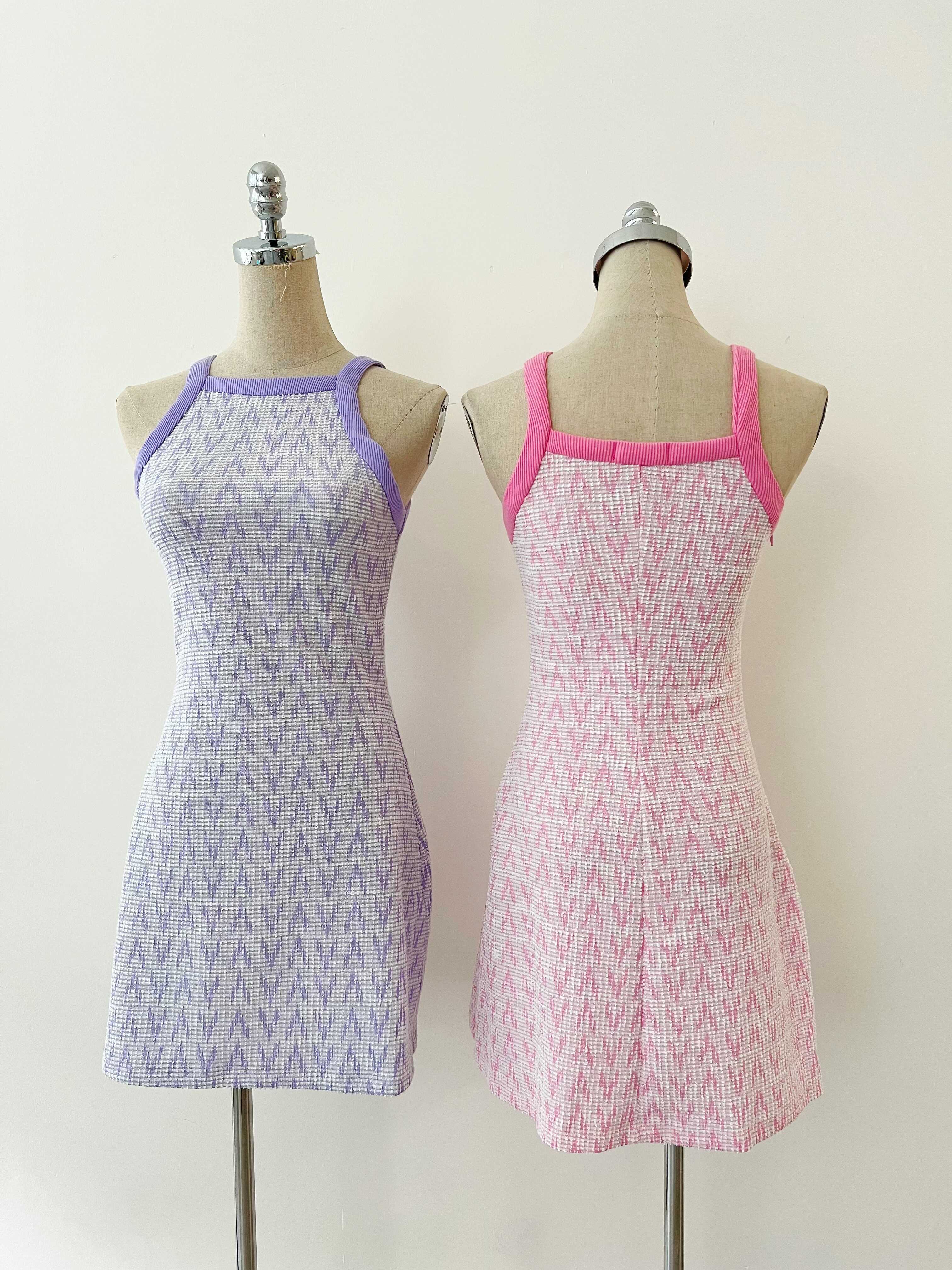 [Nhập LAZSOCIAL50K giảm 12% đơn 149K] Đầm thun cổ yếm basic phối viền 2 màu năng động | EISLYN DRESS | SECODEE