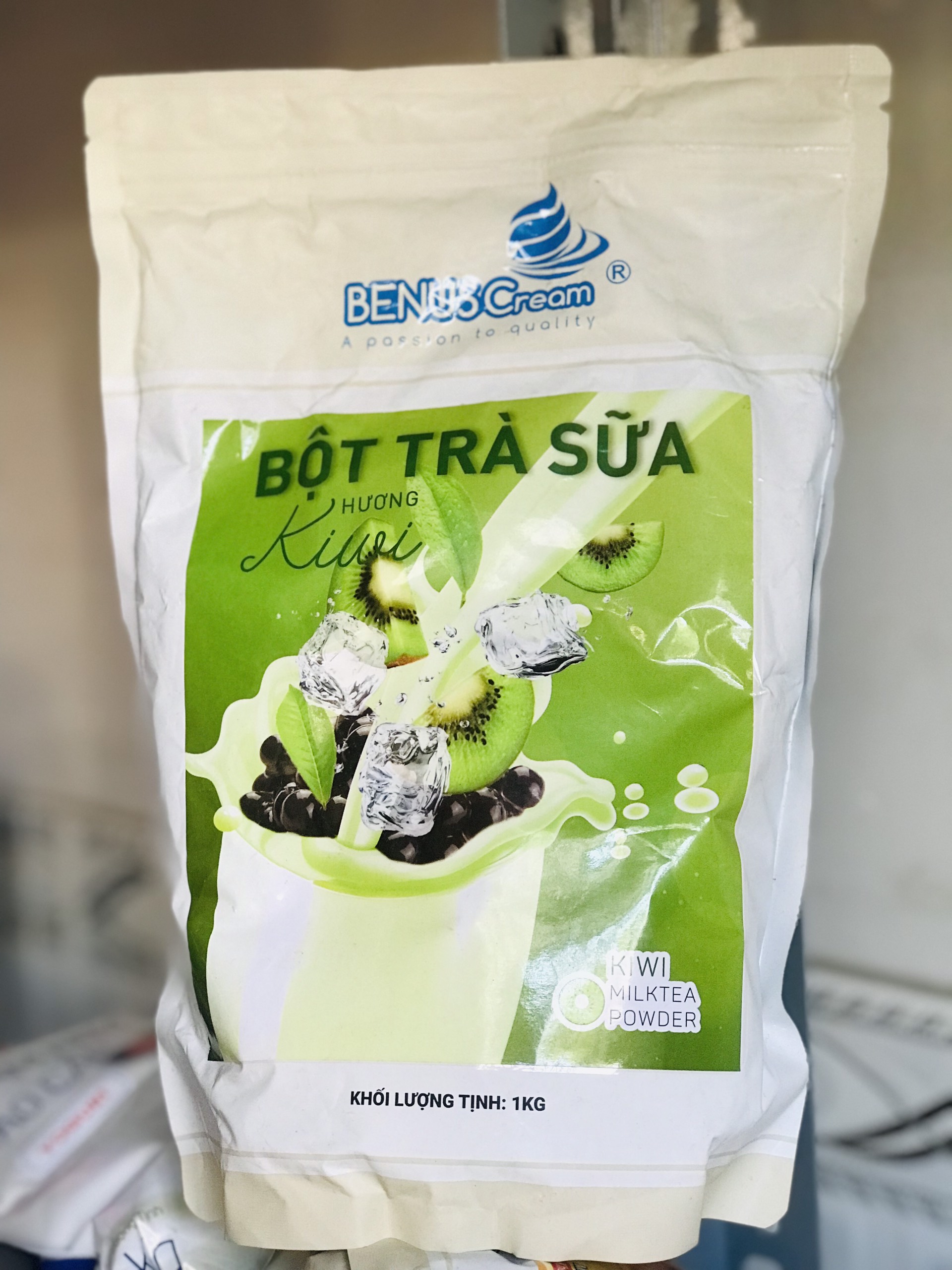 Bột Trà Sữa Hoà Tan Hương Kiwi Cao Cấp