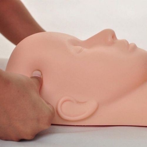 Đầu canh silicon tập nối mi, massage