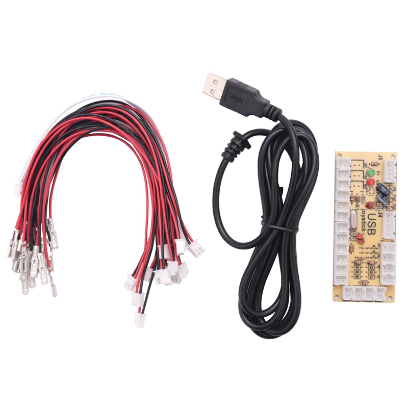 Zero delay arcade game USB encoder pc to joystick for Mame & Raspberry Pi retro pie projects Sanwa parts