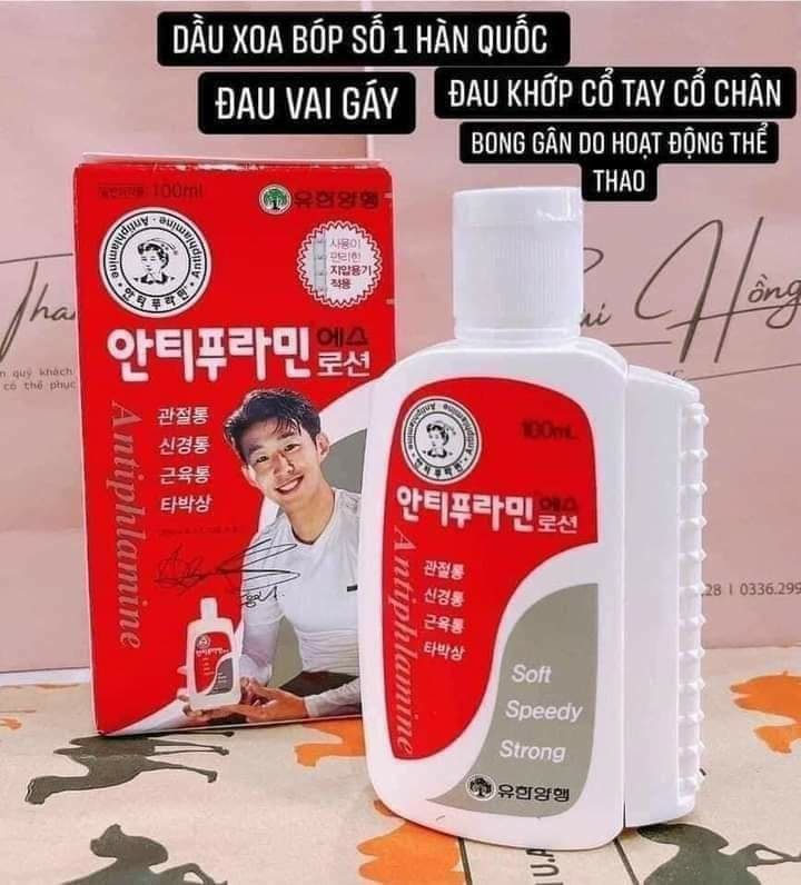 Dầu xoa bóp nóng Hàn Quốc Antiphlamine 100ml