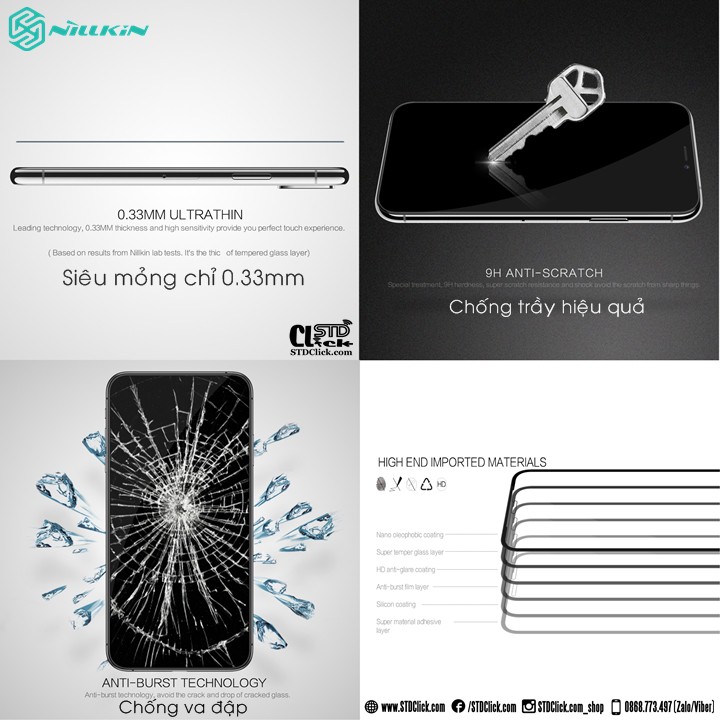 KÍNH CƯỜNG LỰC IPHONE 11 PRO MAX NILLKIN CP+PRO 2.5D CHÍNH HÃNG