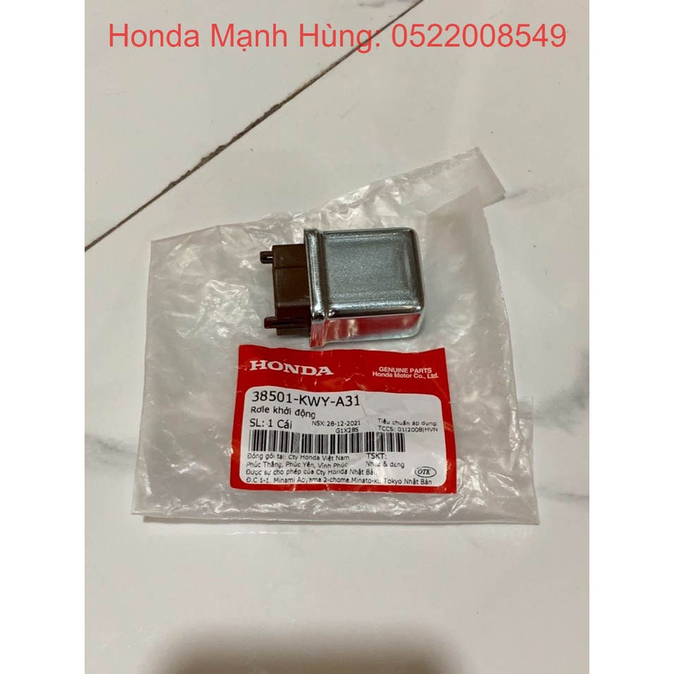 Rơle khởi động, cóc đề vuông (38501KWYA31)