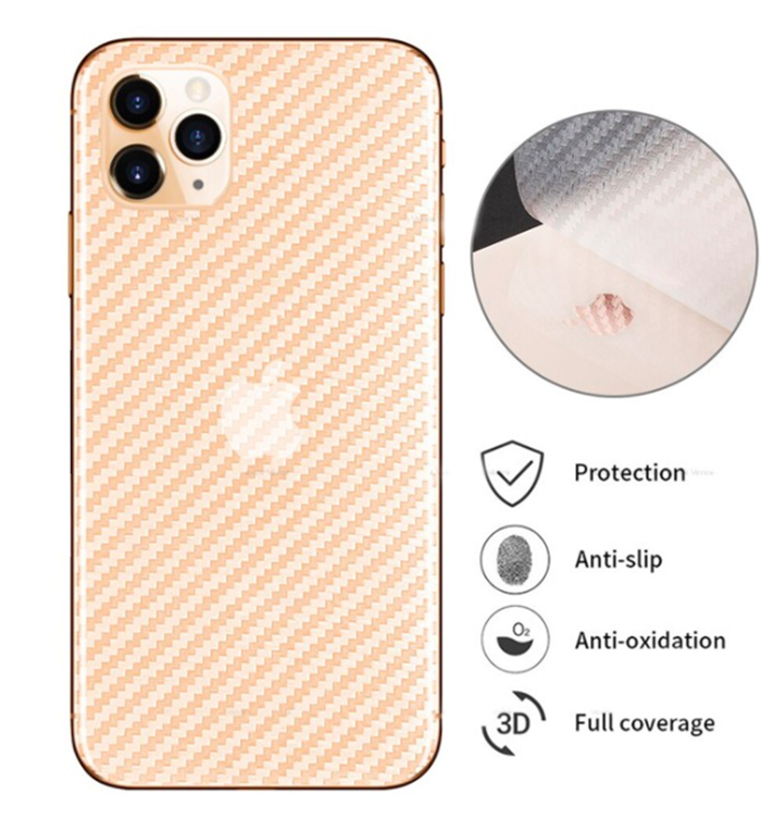 Miếng dán mặt sau vân carbon cho các dòng iPhone