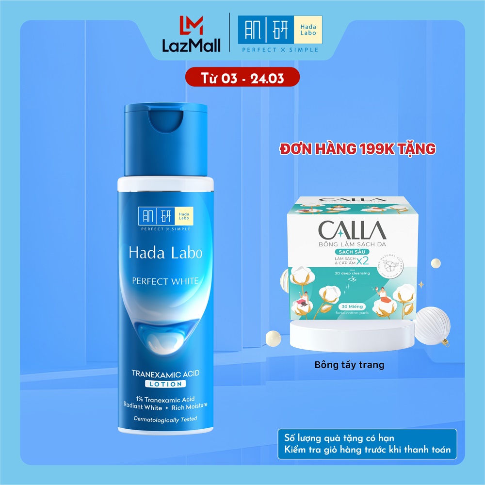 Dung dịch dưỡng trắng da tối ưu Hada Labo Perfect White Tranexamic Acid