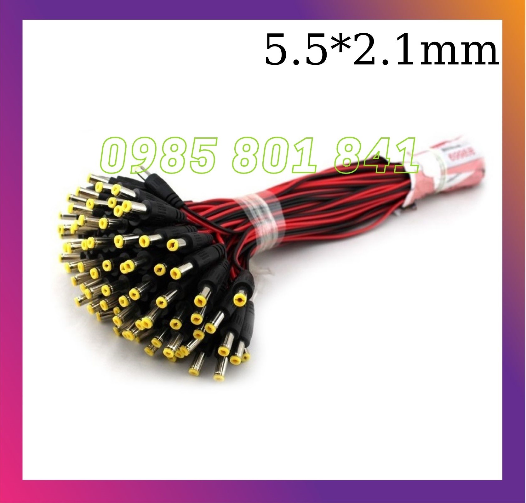 Dây nguồn Jack DC đực 5.5x2.1mm