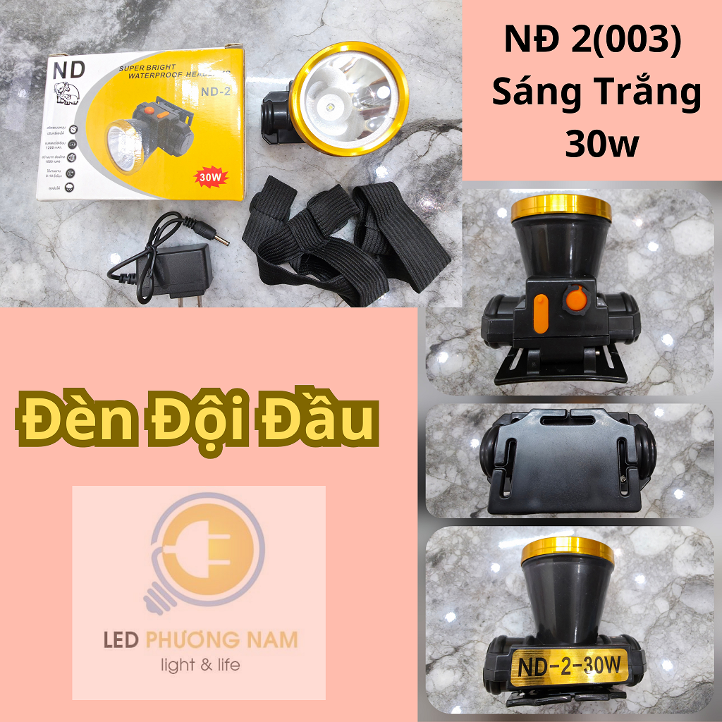 Đèn Đội Đầu Sạc Pin Nhiều Loại