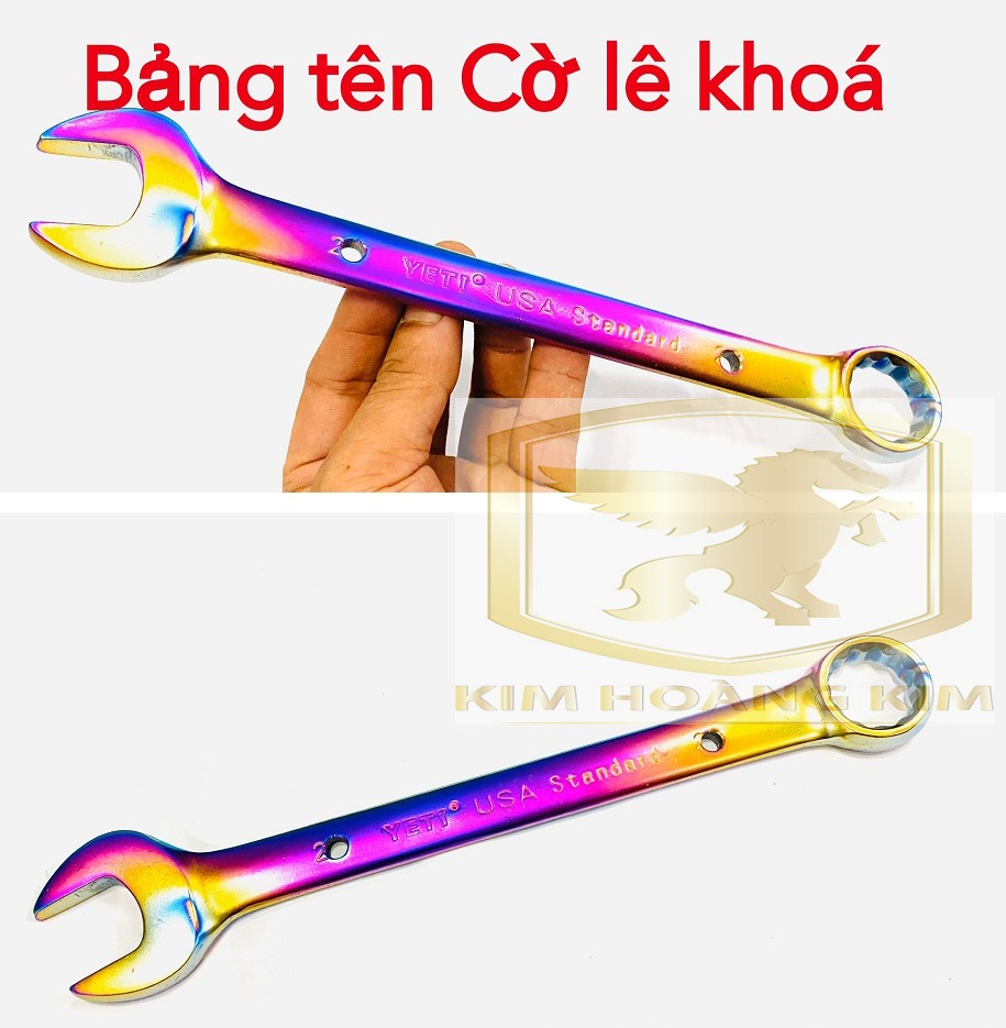 Bảng Tên Khóa Cờ Lê Xi Titan 7 màu trang trí Siêu Đẹp cho xe máy