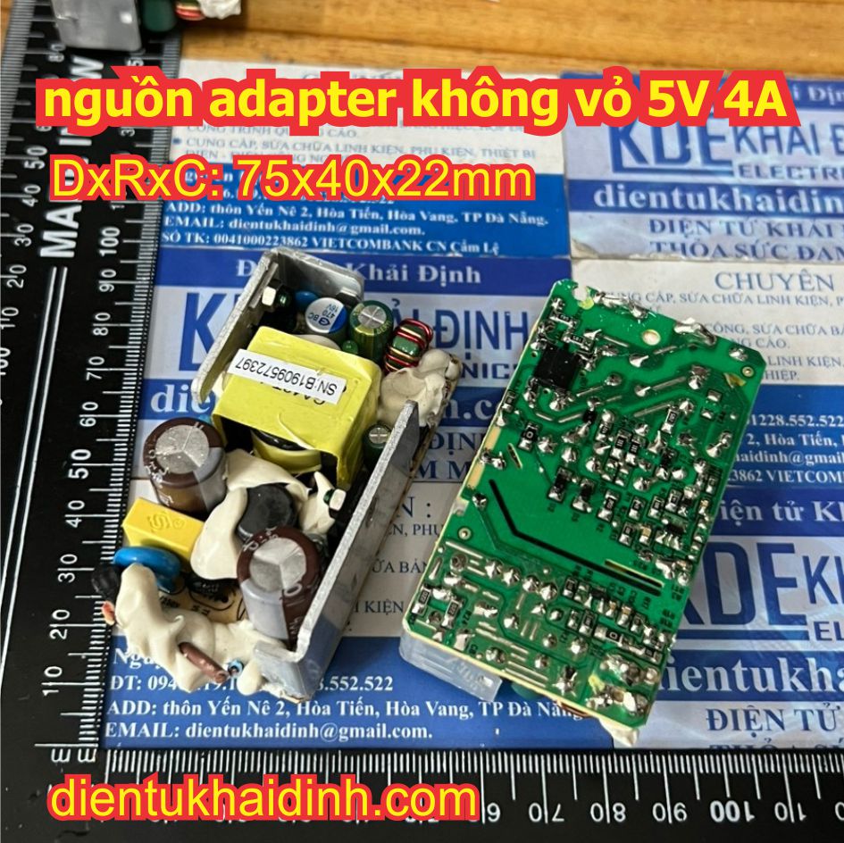 Module mạch nguồn adapter không vỏ 5v 4a 5v4000ma kde3582