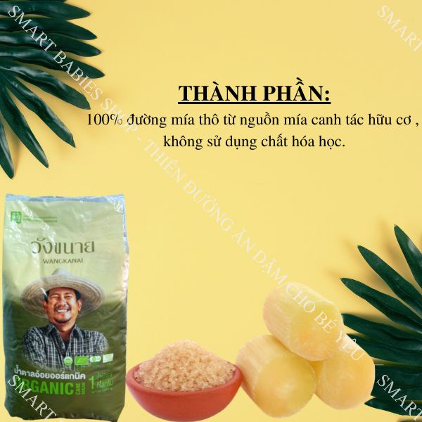 Đường mía hữu cơ Thái Lan Wangkanai