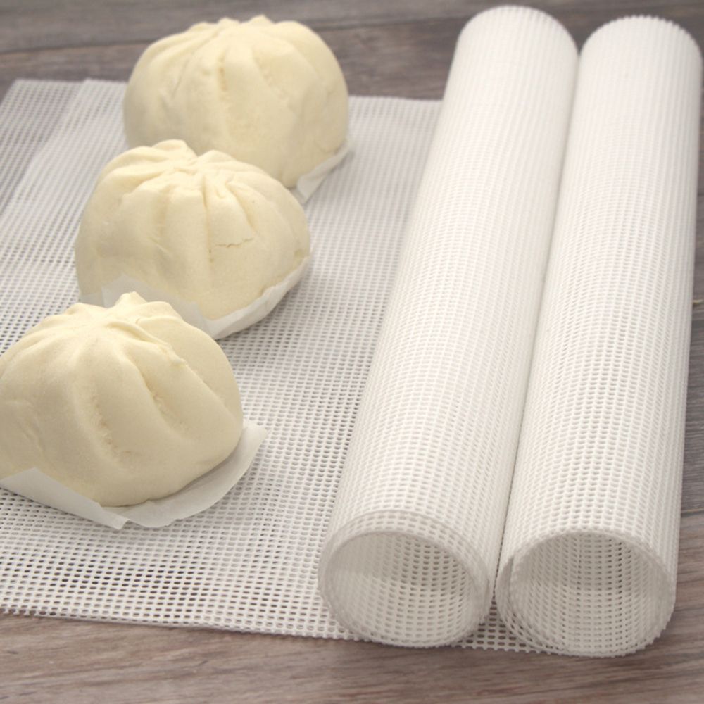 Princeer Dụng Cụ Nhà Bếp Bằng Silicon Chống Dính Thiết Thực Tấm Lót Nồi Hấp Silicon Lưới Dim Sum Làm Bánh Hình Vuông Dụng Cụ Làm Bánh Thảm Khử Nước Trái Cây