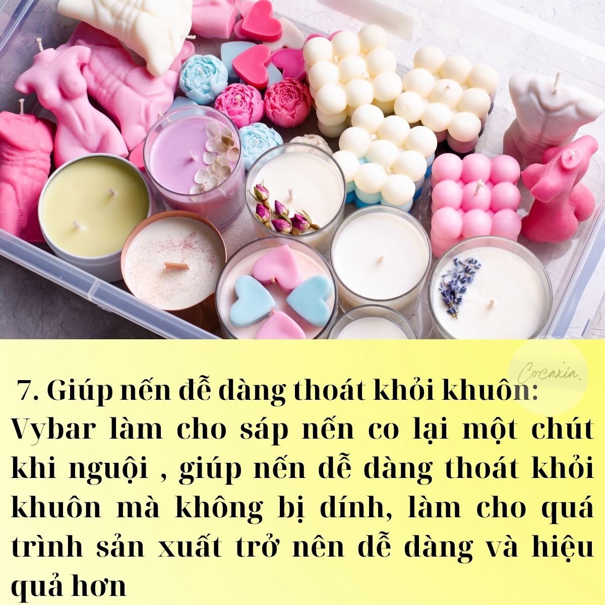 Additive candle making additive vybar