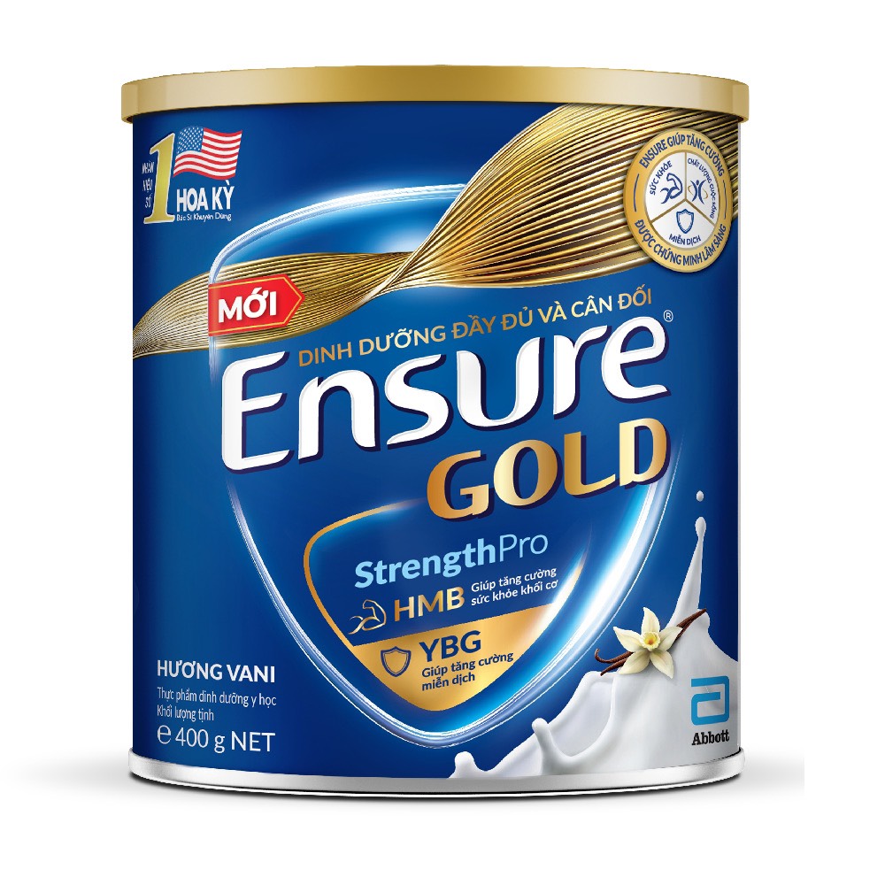 [Date 4.2025] Sữa Bột Ensure Gold Hương Vani Lon 400g