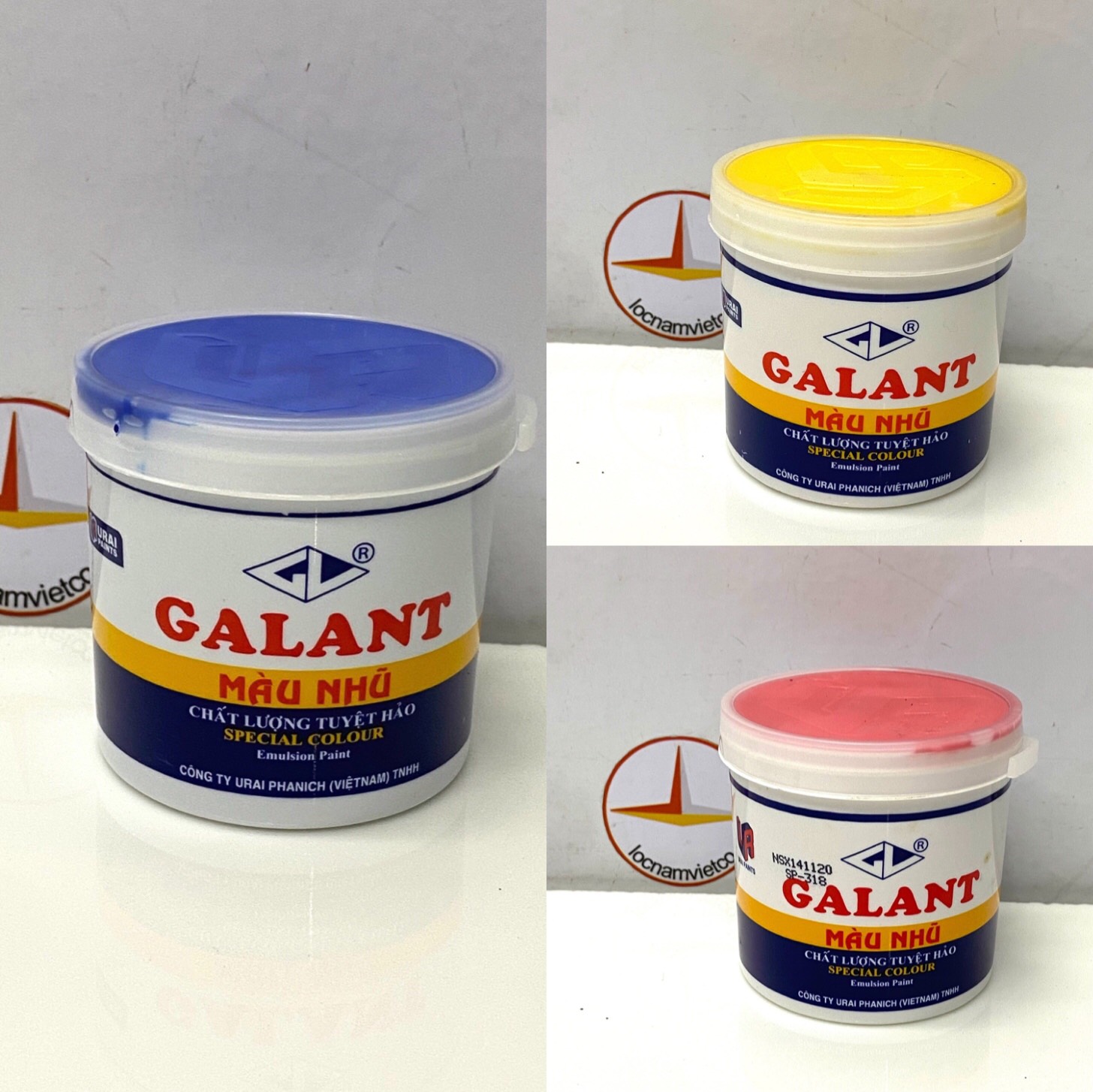 Ve màu, combo 3 ve màu Galant ( Xanh Dương, Vàng, Đỏ )