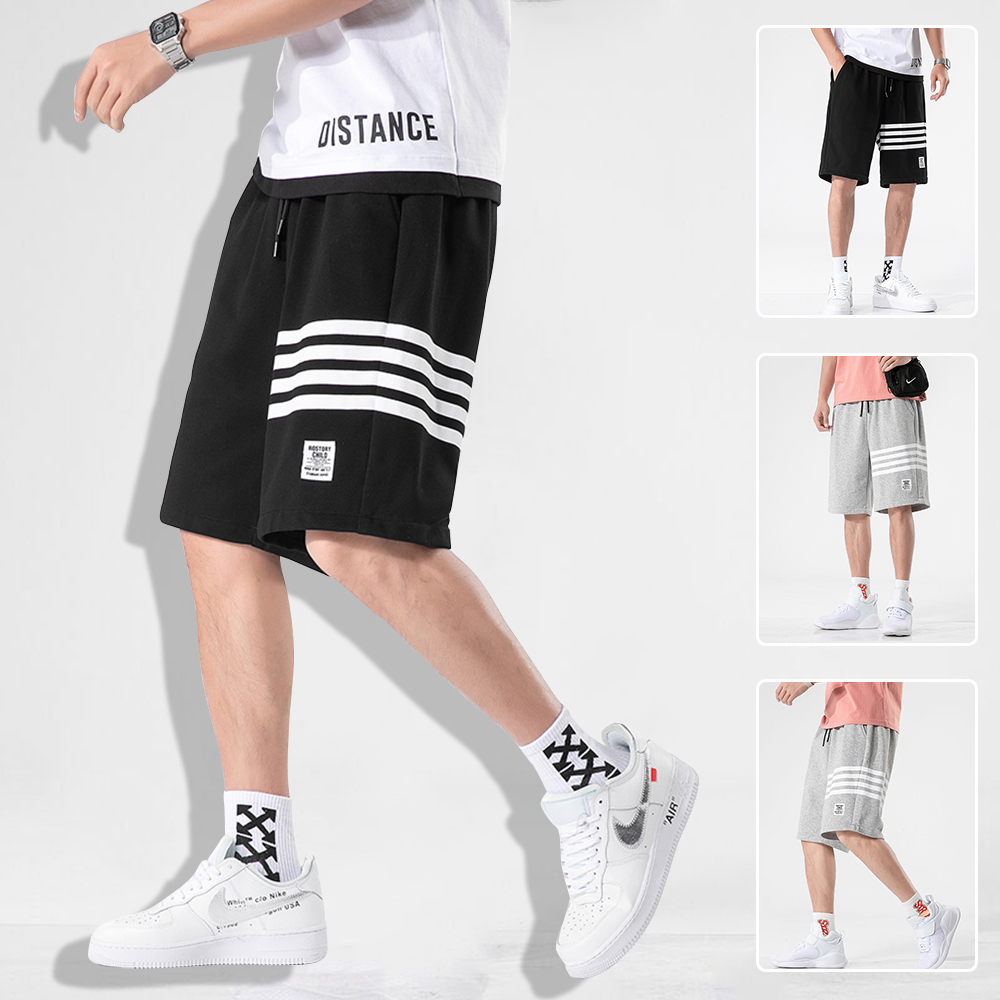 Quần Shorts Nam Thể Thao Ống Suông Basic Phối Sọc Ngang Đùi Năng Động Khoẻ Khoắn Thời Trang HOT TREND 2021 FORYOU SHORTS NAM 9000016