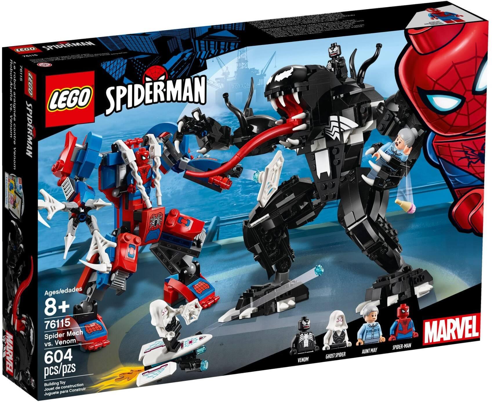 LEGO Super Heroes 76115 - Người Máy Spider-Man đại chiến Venom (LEGO 76115  Spider Mech vs. Venom) 