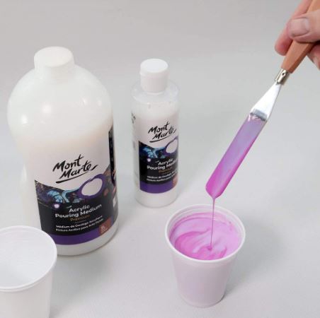 Dung môi pha loang, long mau acrylic, Mont Marte 240ml