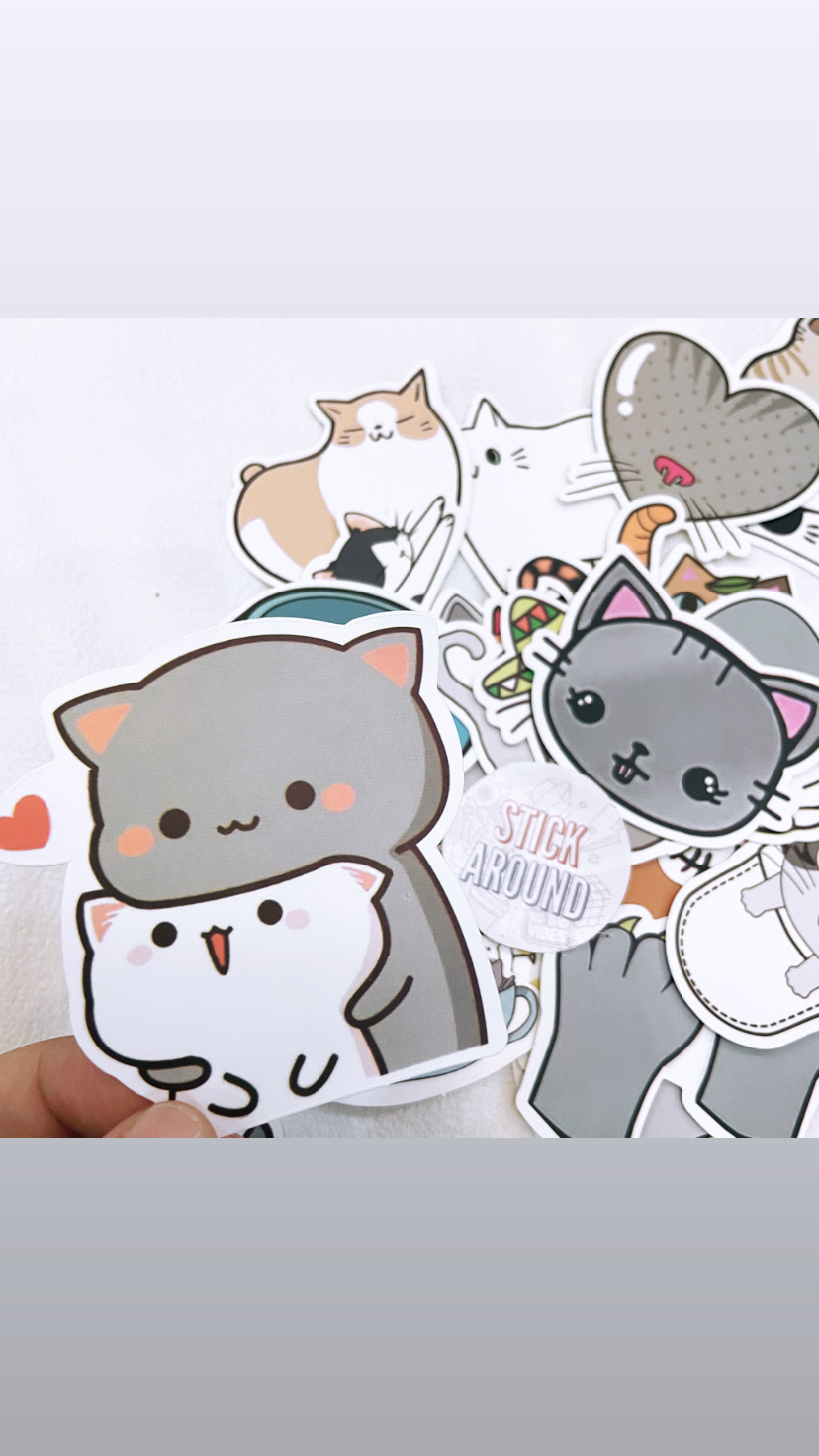 Bạn muốn gắn những sticker đáng yêu lên các vật dụng của mình? Hãy đến với bộ sưu tập hình dán mèo dễ thương của chúng tôi - những chú mèo sẽ làm bạn thích thú với những hình ảnh đáng yêu này.