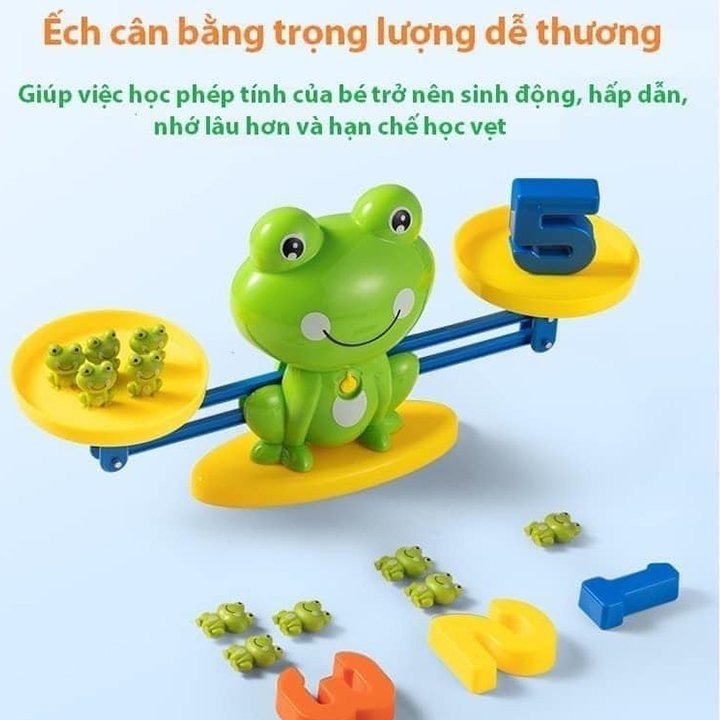 BỘ ĐỒ CHƠI ẾCH CÂN THĂNG BẰNG GIÚP BÉ HỌC TOÁN