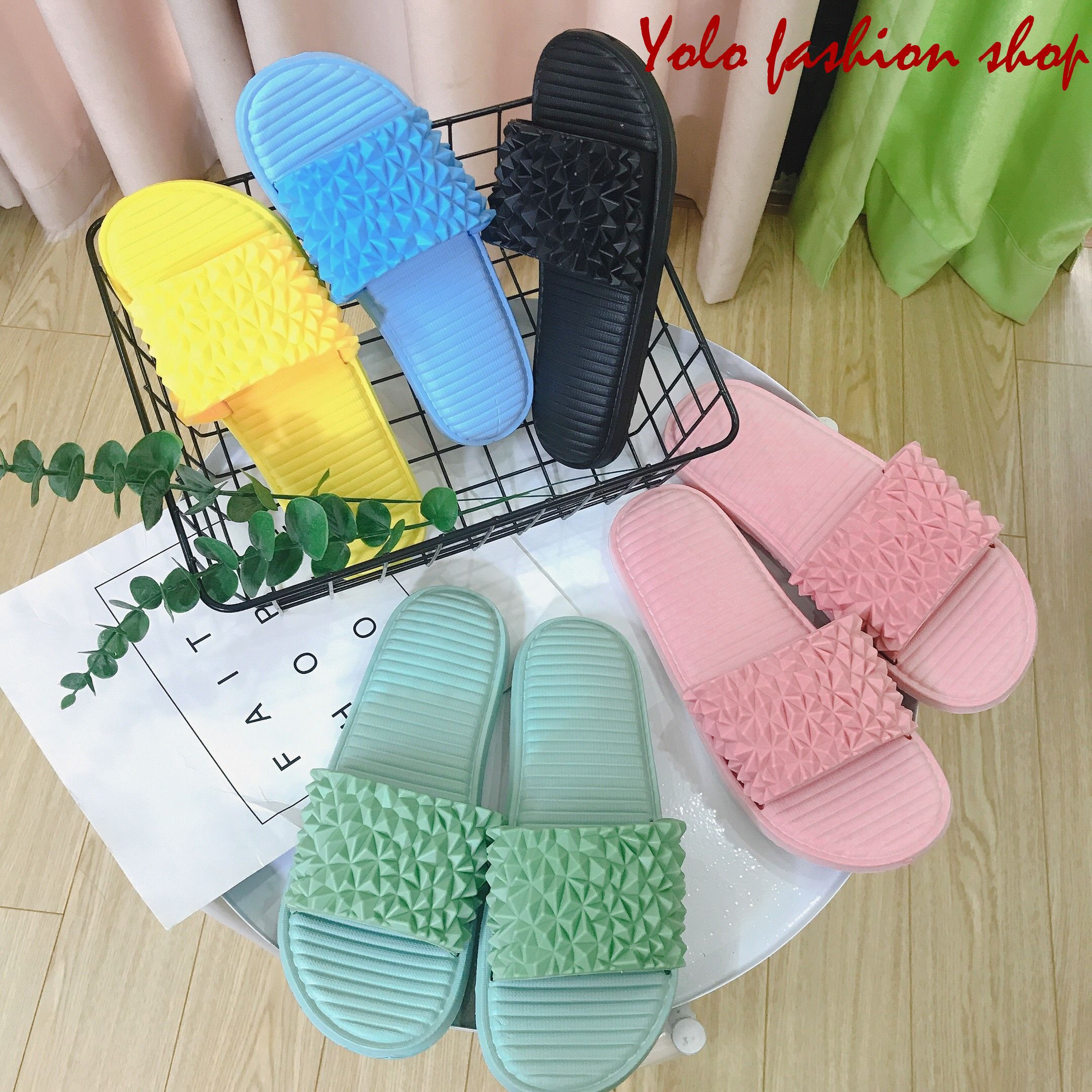 [Hoàn tiền 15%]Dép lê nữ quai ngang siêu nhẹ mềm êm chân-DL31