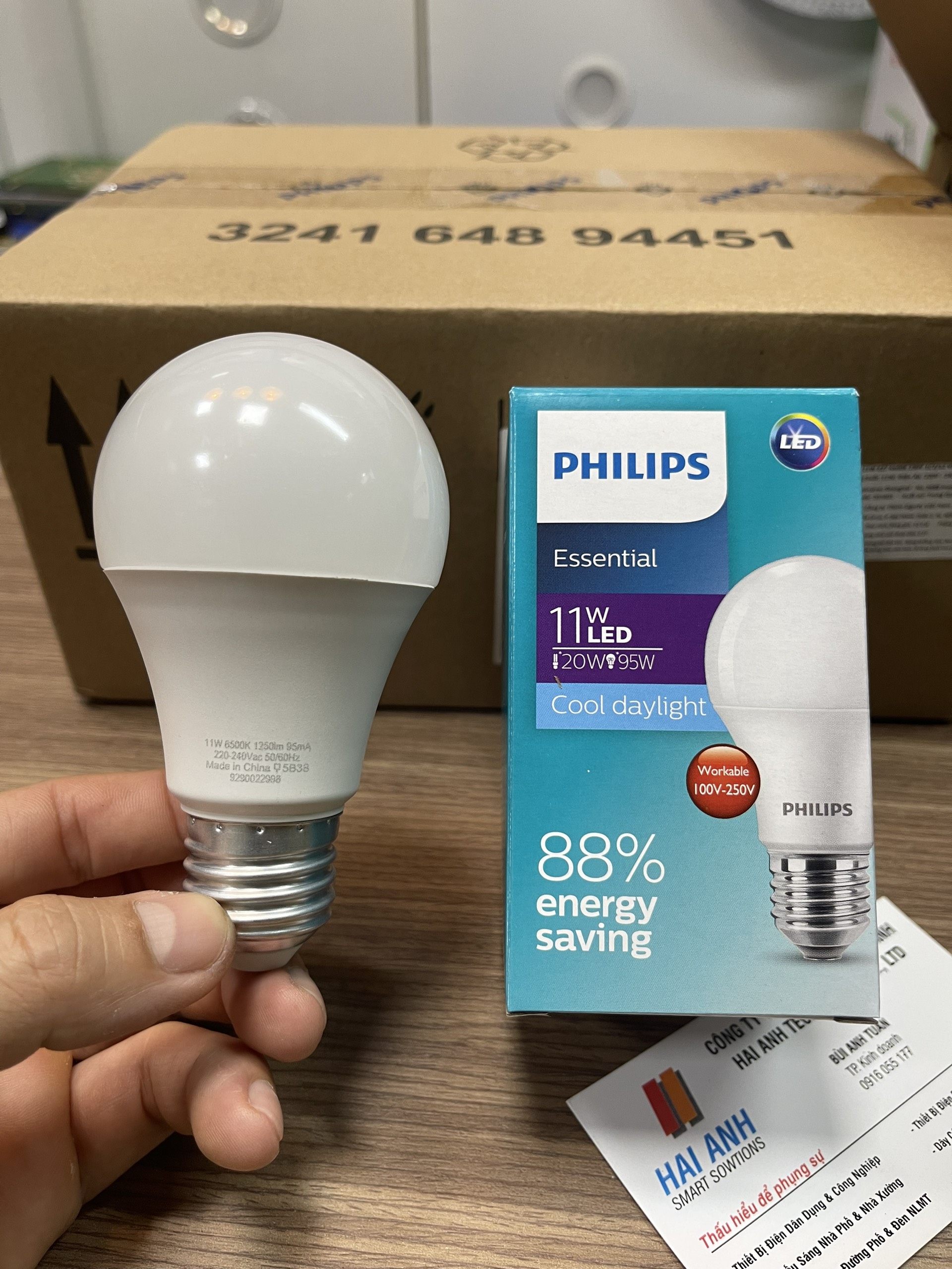 Bóng đèn led búp 7w, 9w, 11w philips chính hãng bh 24 tháng