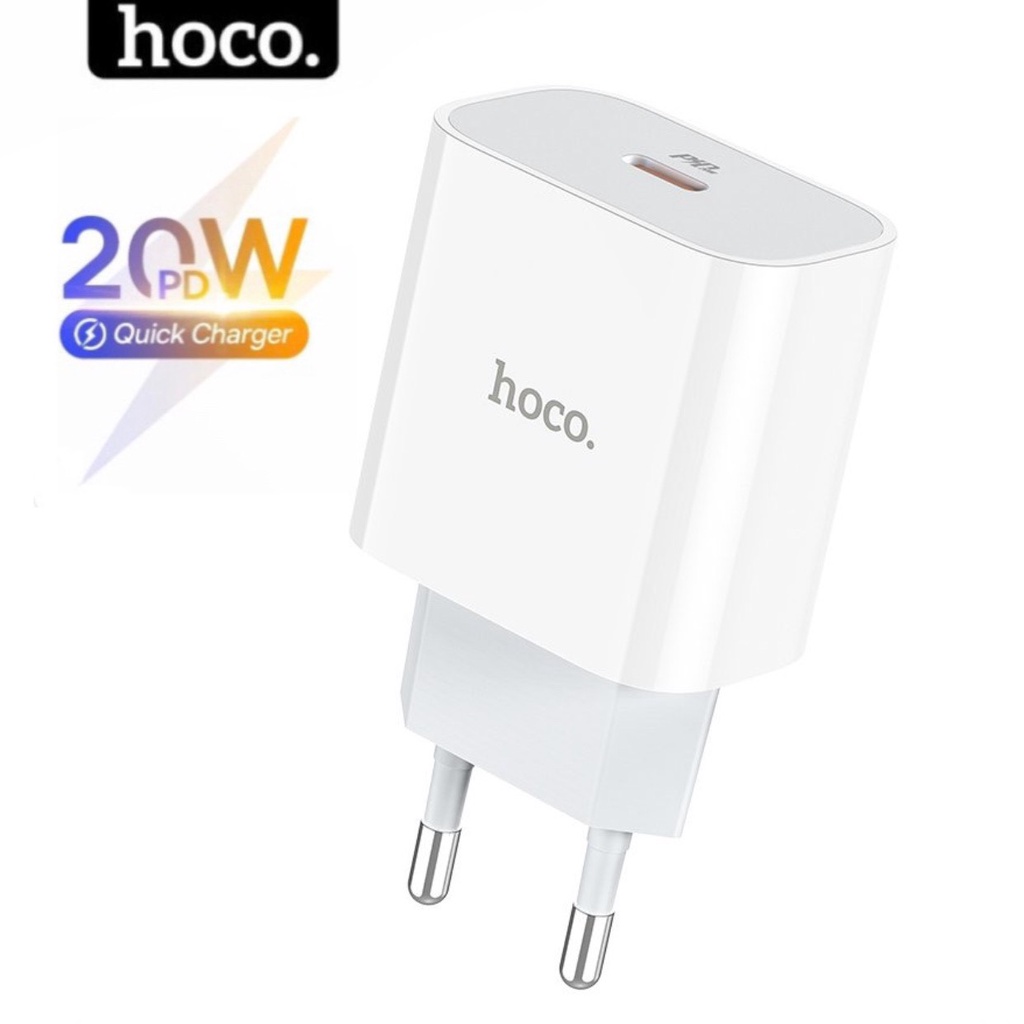 Củ sạc nhanh iphone 20w chính hãng Hoco kèm dây sạc typec to lightning dùng cho ip 14 13 12 15 xsmax 11 ..vv