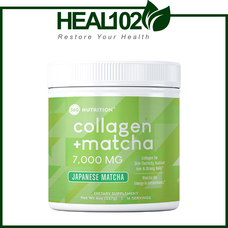 Collagen Matcha Powder 7000mg Bột uống collagen thủy phân bổ sung matcha