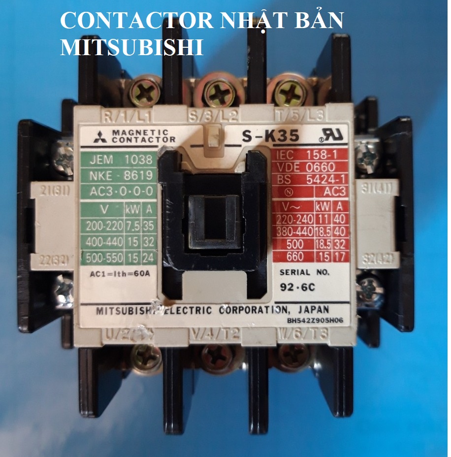 CONTACTOR NHẬT BẢN 35A NHẬT 3 PHA