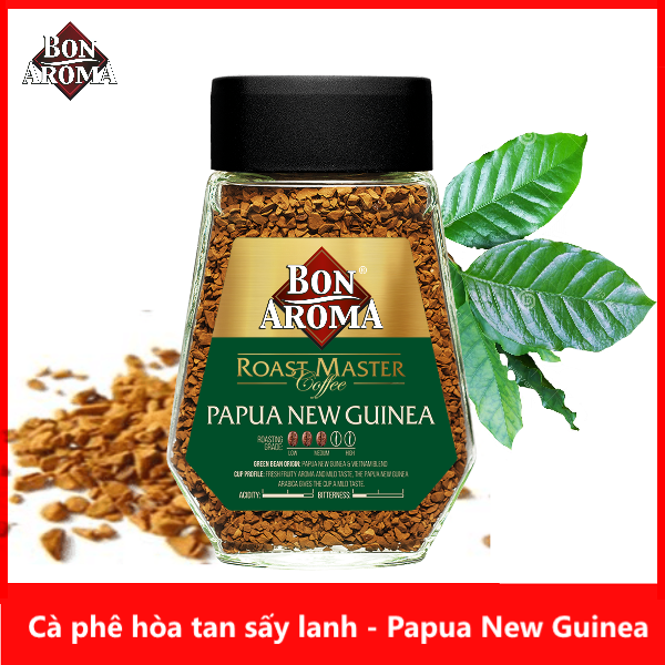 Cà phê hòa tan sấy lạnh - Bon Aroma Roast Master Papua New Guinea