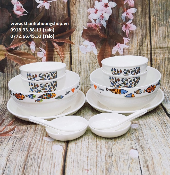 bộ tô chén dĩa sứ trắng - tô chén dĩa sứ trắng