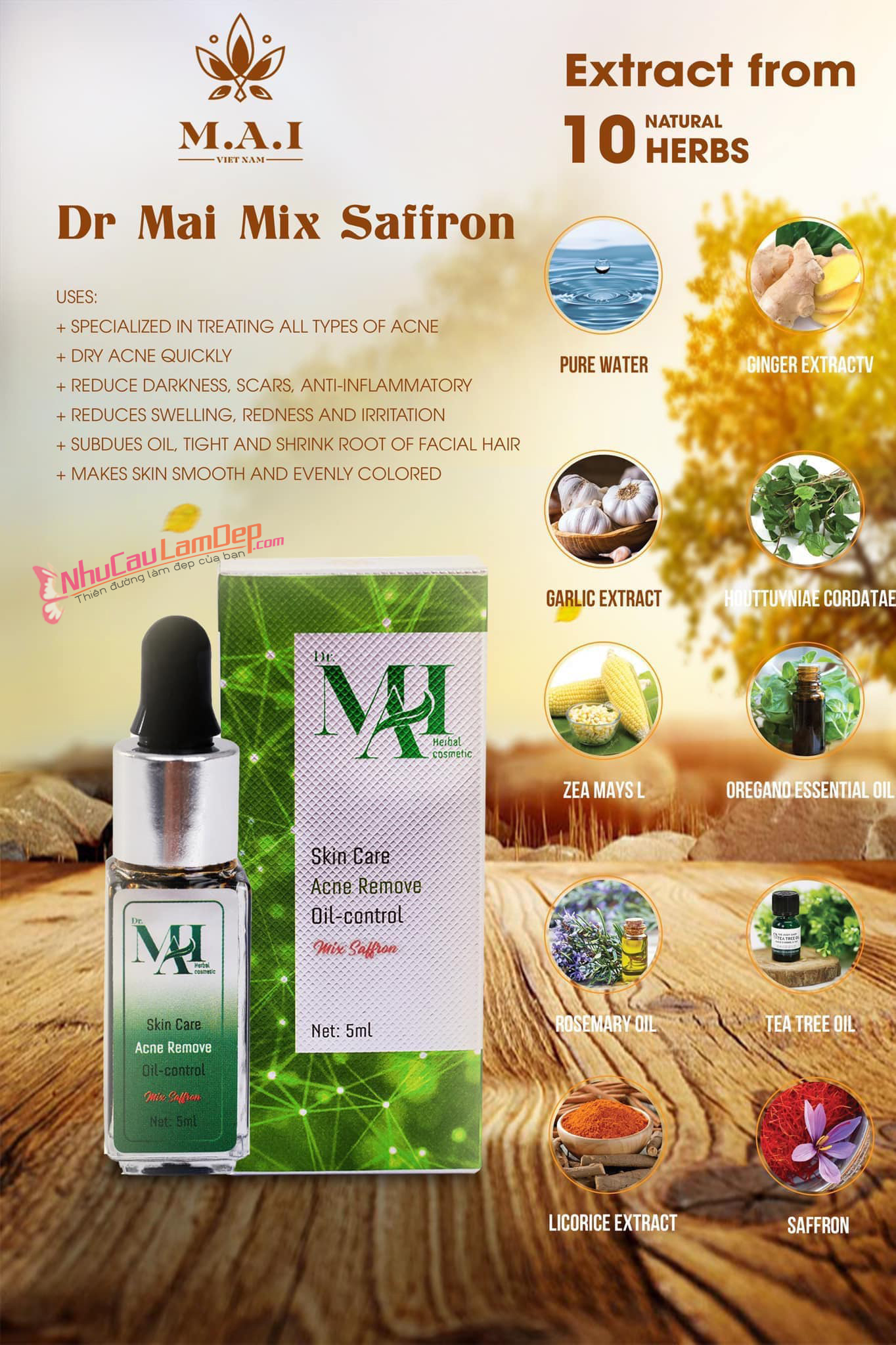 Serum Dr Mai Mix, Tri MỤn Và Thâm Hiệu Quả