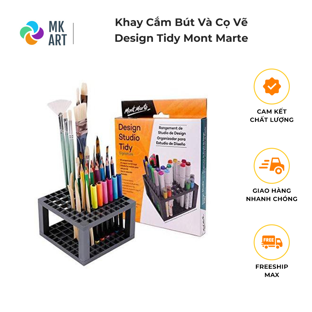 Khay cắm Bút và Cọ vẽ Mont Marte Tiện dụng