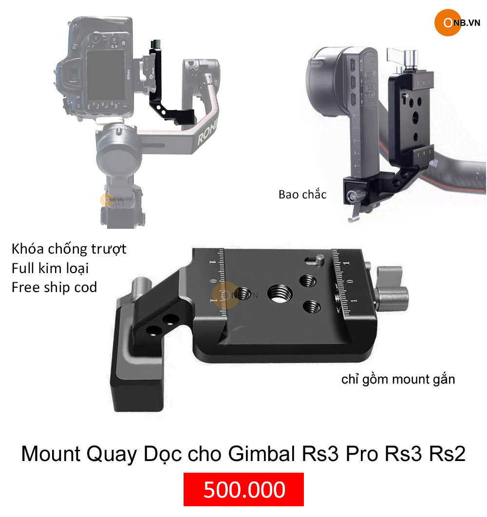 Mount Quay Dọc Gimbal Rs3 Rs2 DJI R Vertical Mount