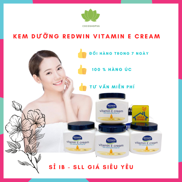 Hàng chính hãng Úc -  có quà tặng kem10k, Kem dưỡng Redwin Vitamin E Cream 300g