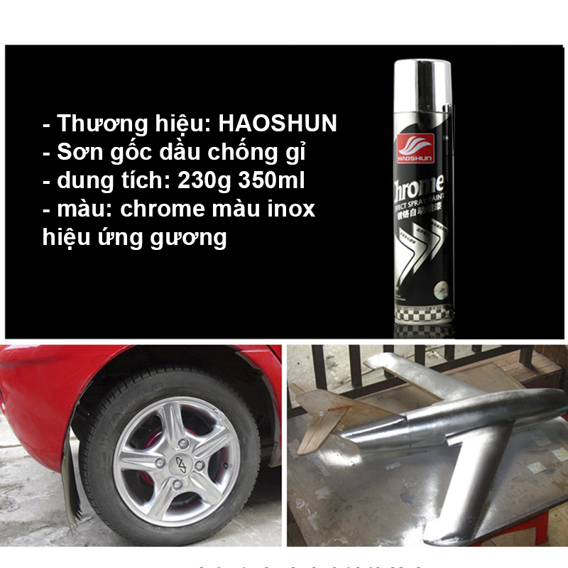 Sơn Xịt Chrome xe máy, ô tô 350ml