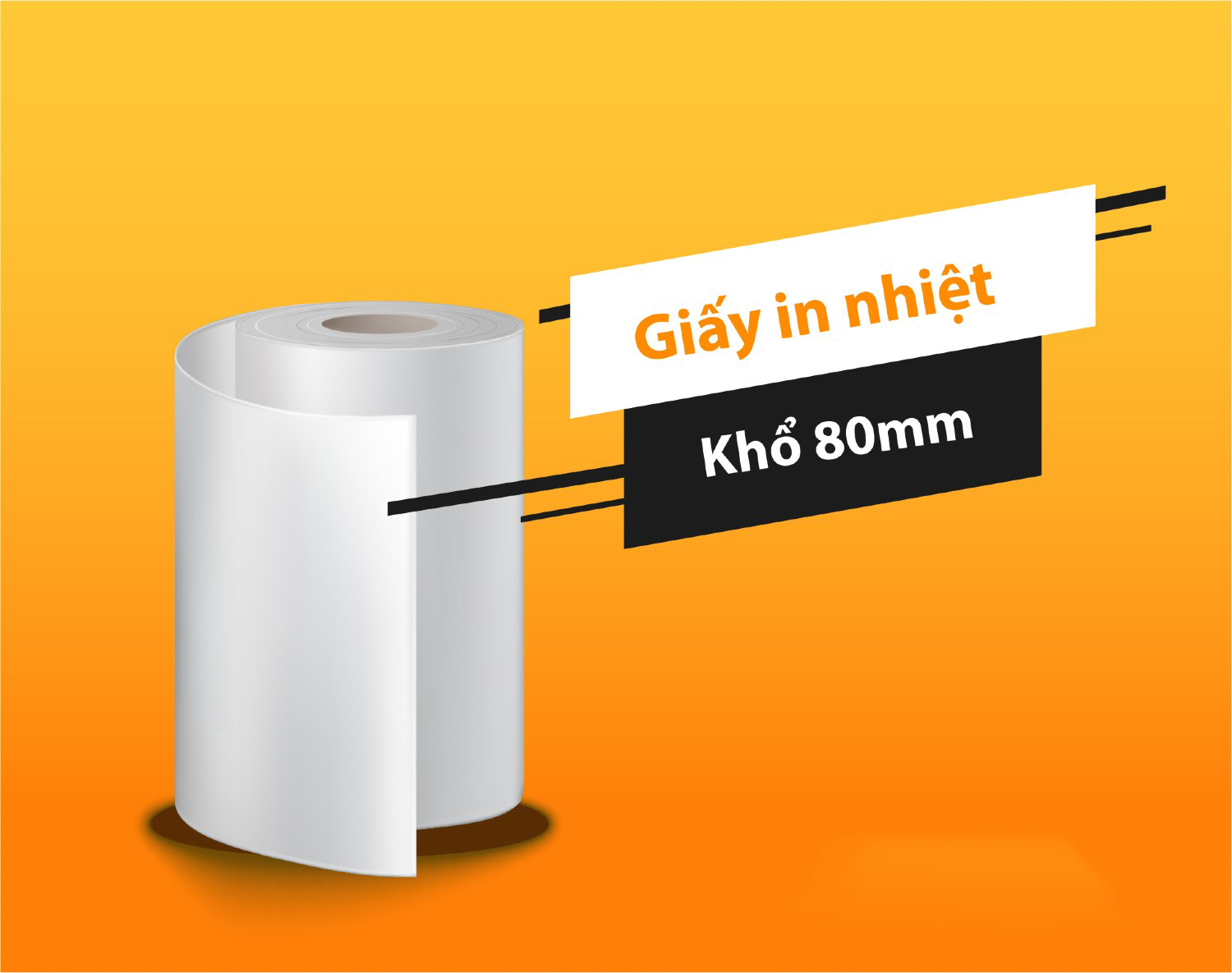 GIẤY IN HÓA ĐƠN K80 PHI 65 ( K80x65 mm), 1 CUỘN