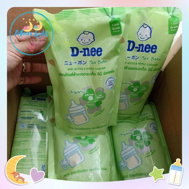 [HCM] [ mẫu mới ] Nước rửa bình sữa Dnee  Organic Thái Lan túi 600ml