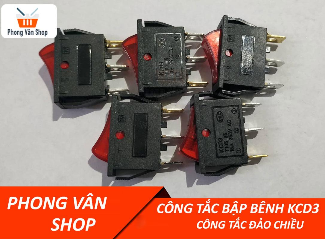 10 Công tắc bập bênh KCD3 16A- Công tắc 2 kênh