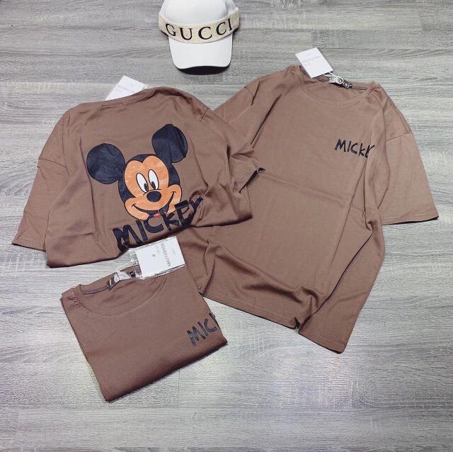 Áo Thun Form Rộng In Hình Mickey Siêu Đáng Yêu TTSL0244