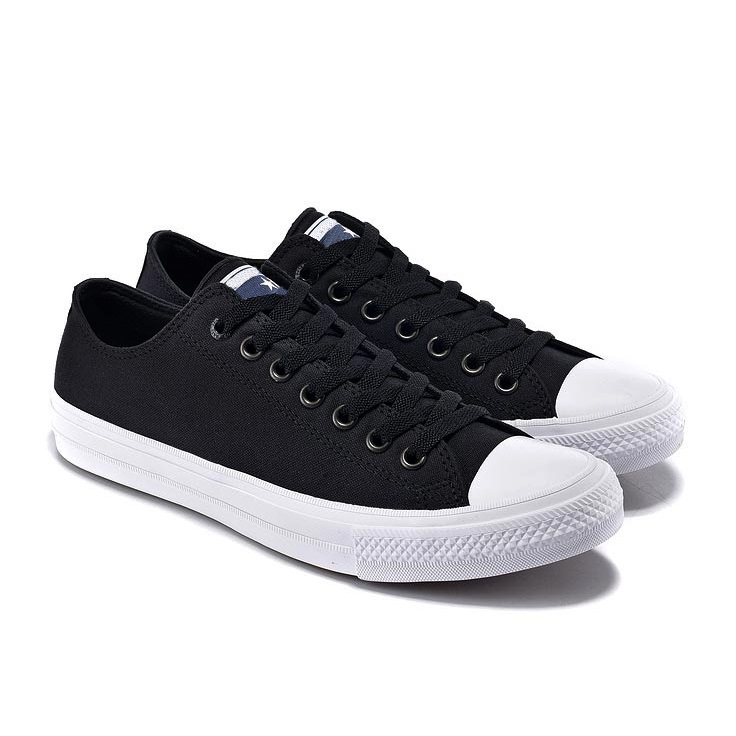 [HCM]Giày Sneaker Vải Canvas CK2 Cổ Thấp Nam Màu Đen