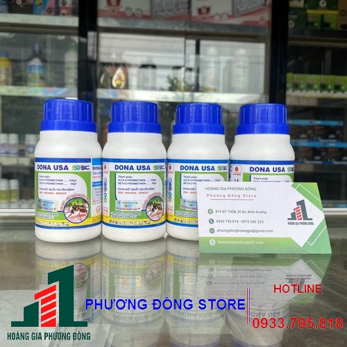 Thuốc diệt muỗi và côn trùng DONA USA 150SC - Chai 100ml